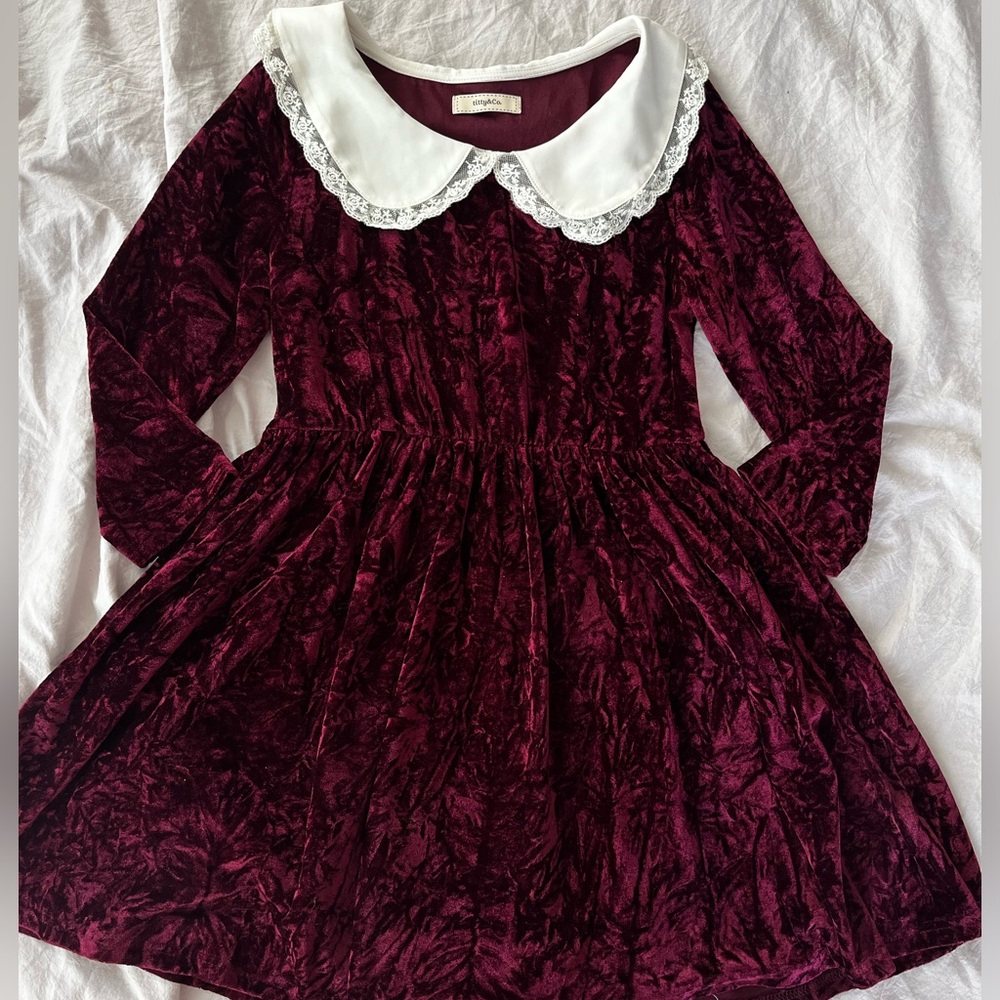**MOVING SALE** Crushed red velvet dress